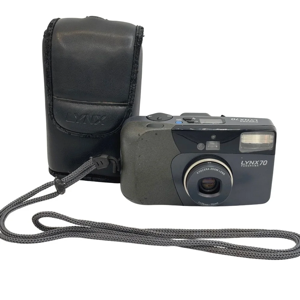 Kyocera Lynx 70 Panorama 35mm Film Camera 35-70mm Lens FOR PARTS SHUTTER ISSUE